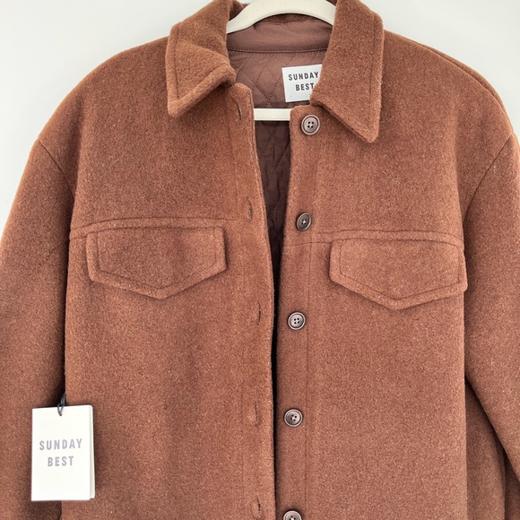 Aritzia Sunday Best Sky cropped jacket. Runs very large. - Picture 7 of 8